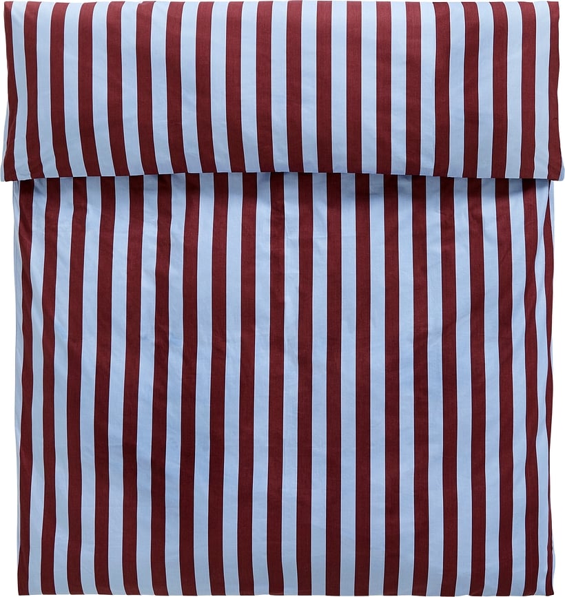 Ete Bettdeckenbezug 140 x 220 cm burgund-blau