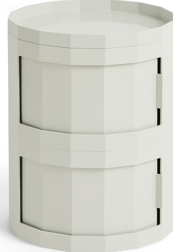Facet kaheukseline kapp 49 cm, helehall