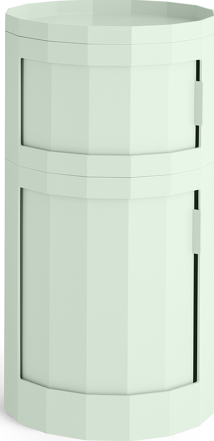 Facet kaheukseline kapp 71 cm, piparmündiroheline