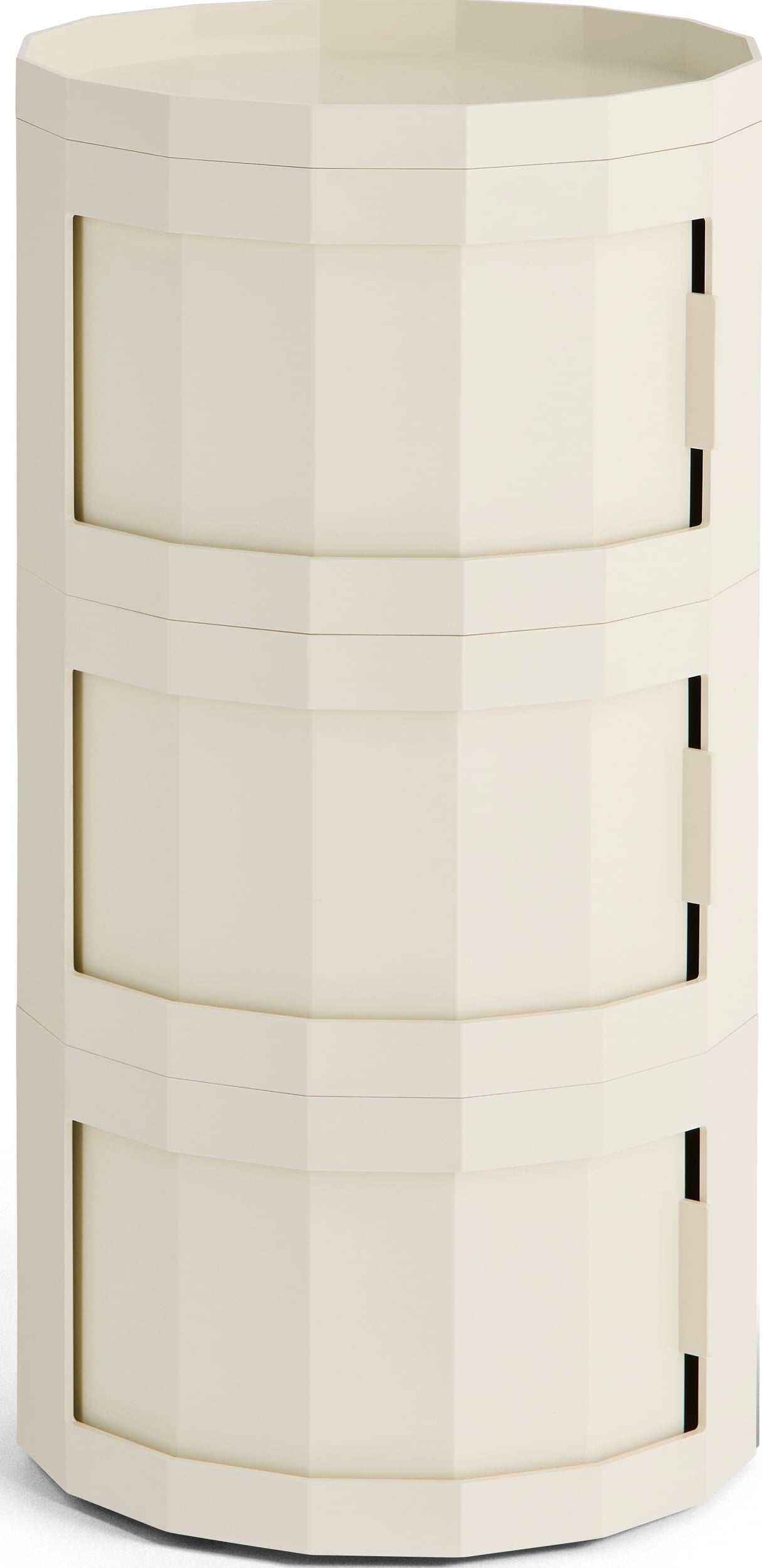 Facet Schrank dreitürig auf Rollen, 71 cm, beige