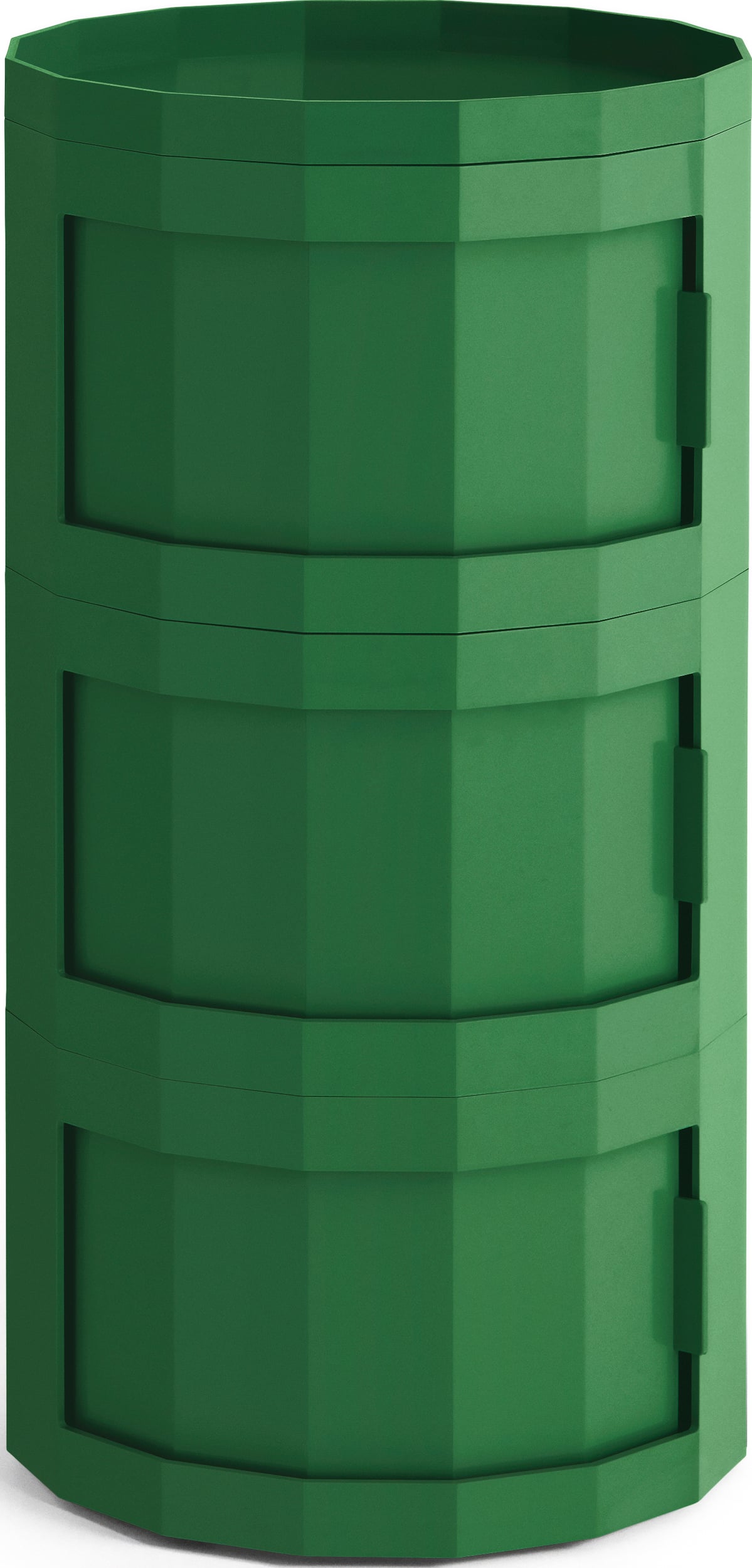 Facet Schrank dreitürig auf Rollen, 71 cm, grün