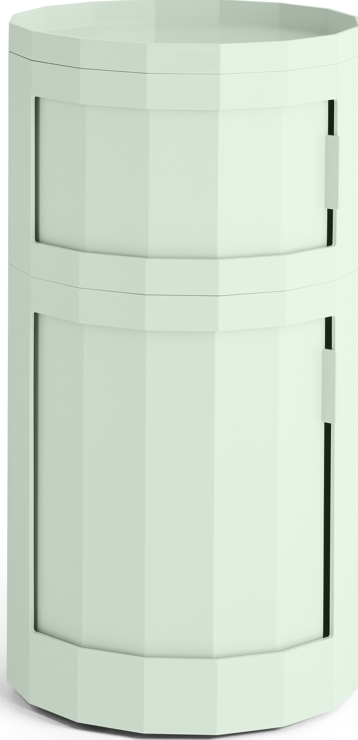 Facet zweitüriger Schrank auf Rollen 71 cm, mintgrün