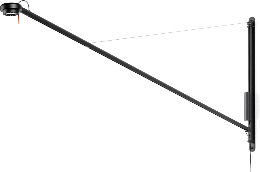 Fifty-Fifty Applique Murale, noire