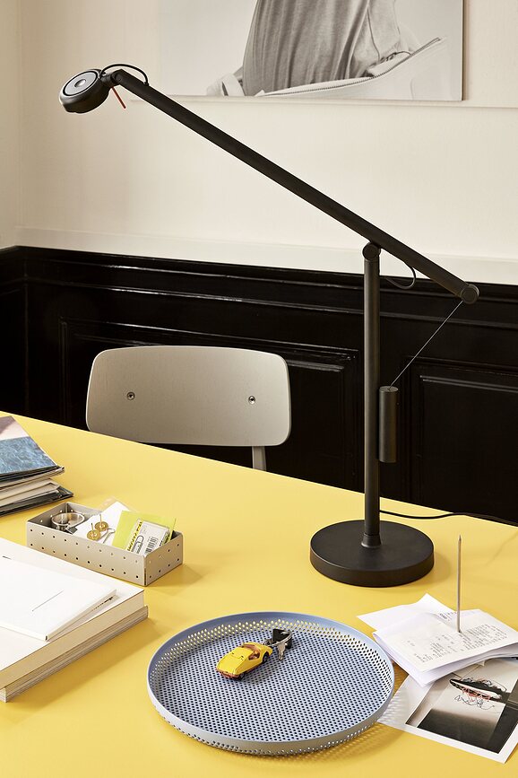 Fifty-Fifty Lampe de Bureau L, noire
