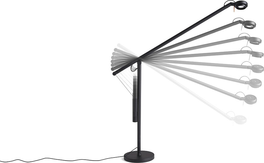 Fifty-Fifty Lampe de Bureau L, noire