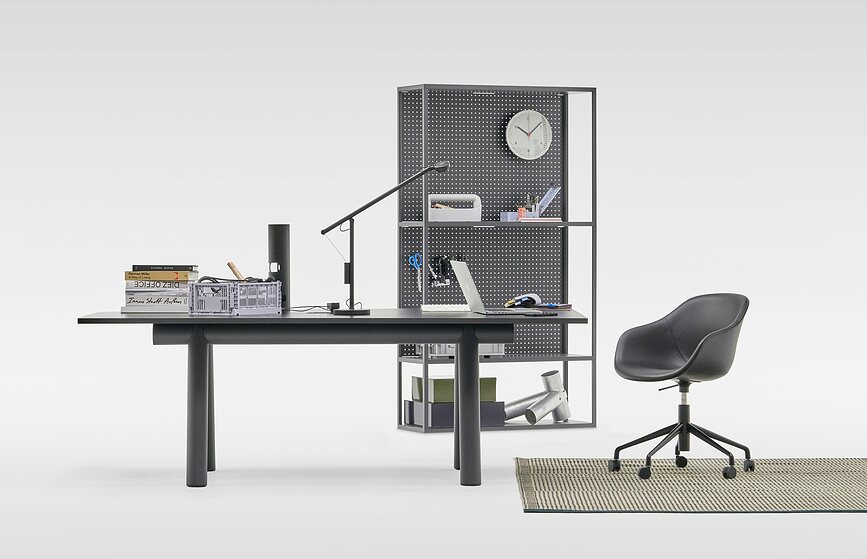 Fifty-Fifty Lampe de Bureau L, noire