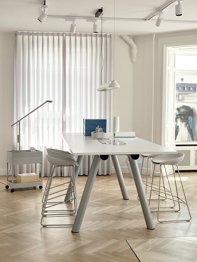 Fifty-Fifty Lampe de Bureau L, noire