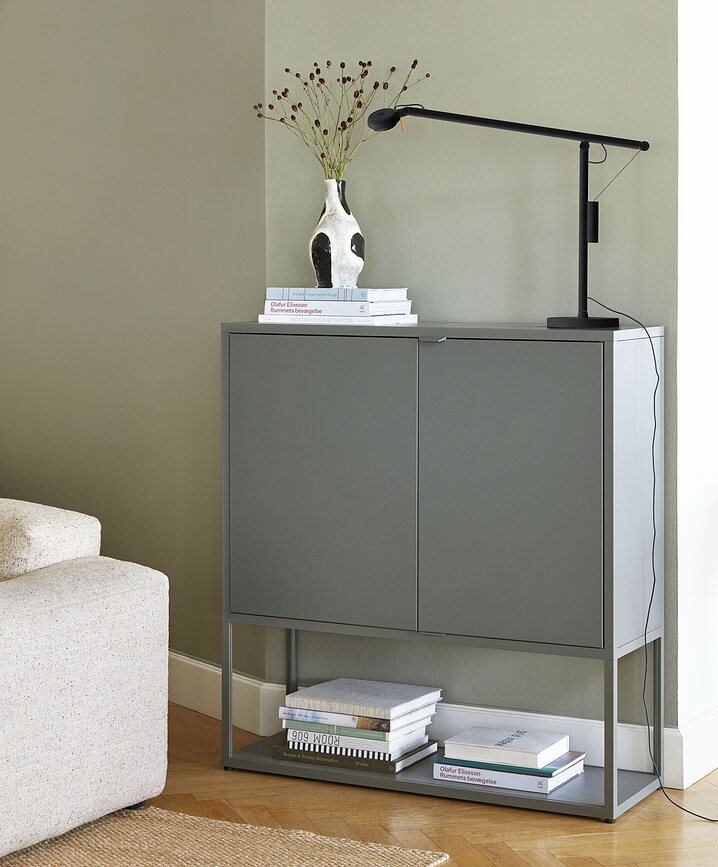 Fifty-Fifty Lampe de Bureau L, noire