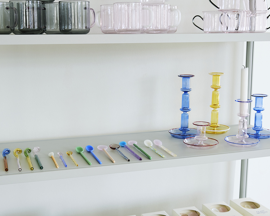 Flare Bougeoir pour bougie classique M, rose