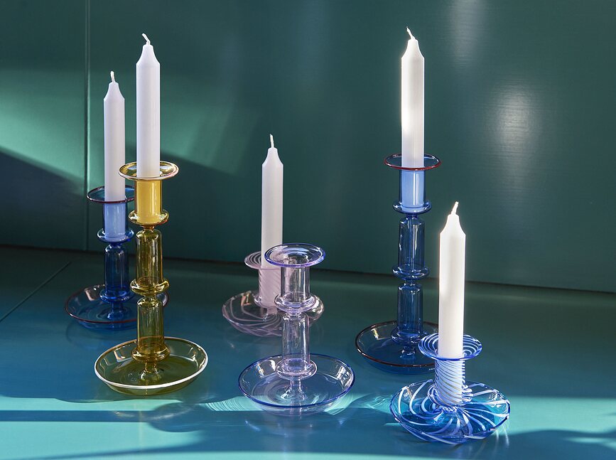 Flare S Bougeoir pour bougie classique, rose