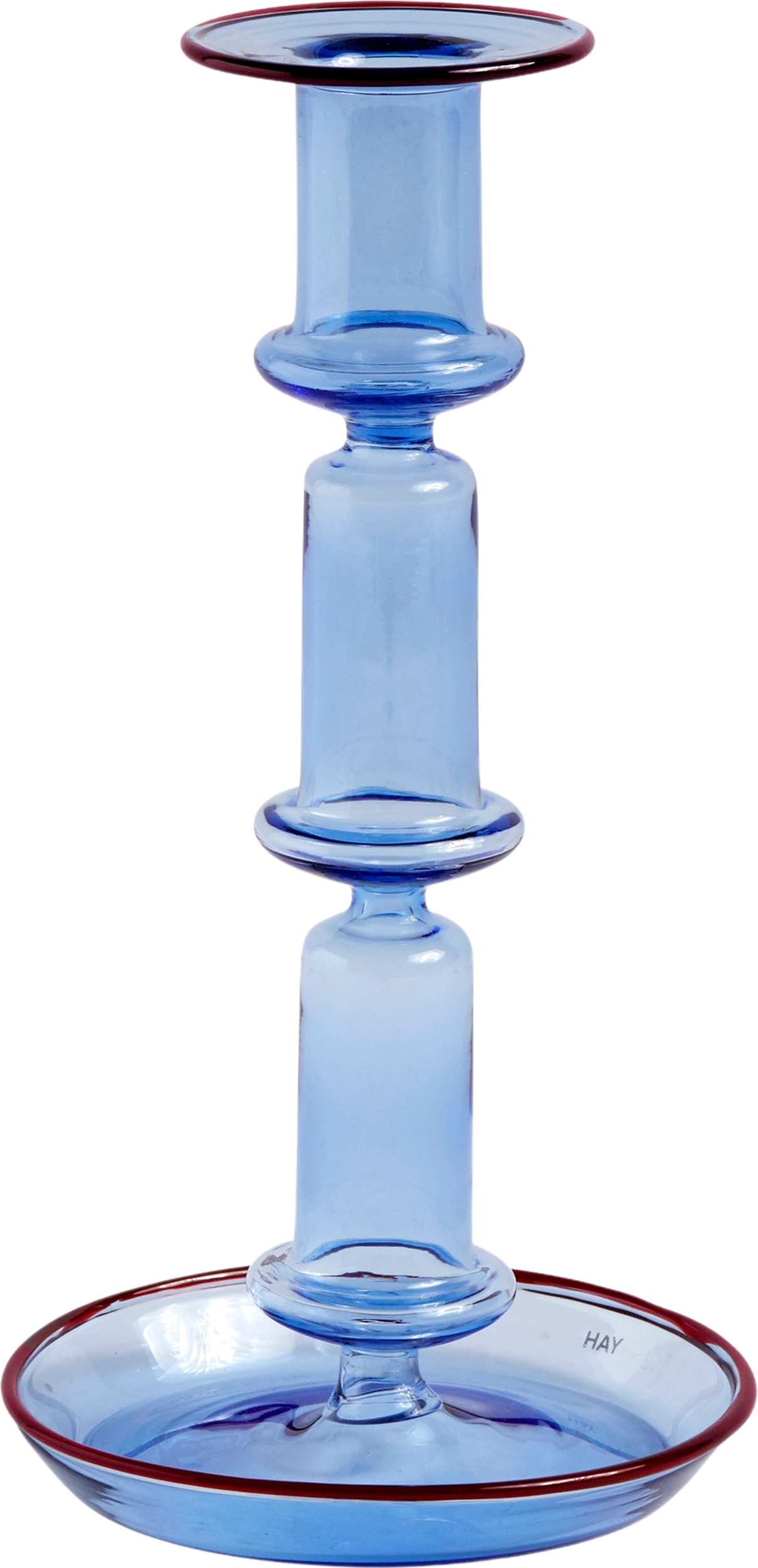 Flare Klassischer Kerzenhalter L blau