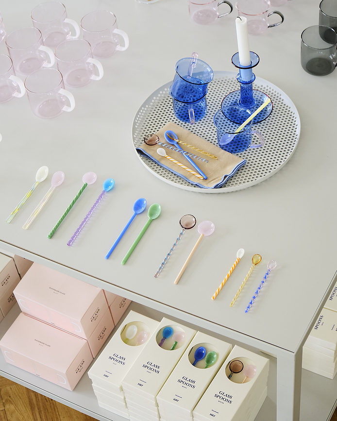 Flare M Svečnik za klasično svečo, moder