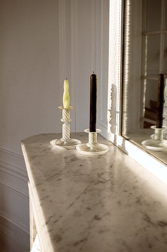 Flare S Svečnik za klasično svečo, roza