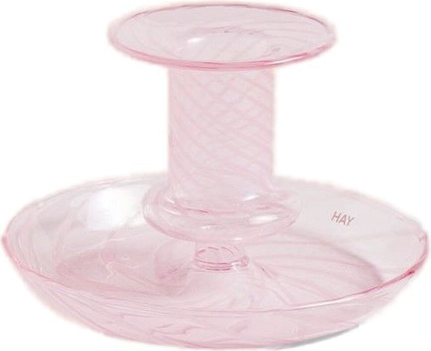 Flare Stripe Klassischer Kerzenhalter S rosa