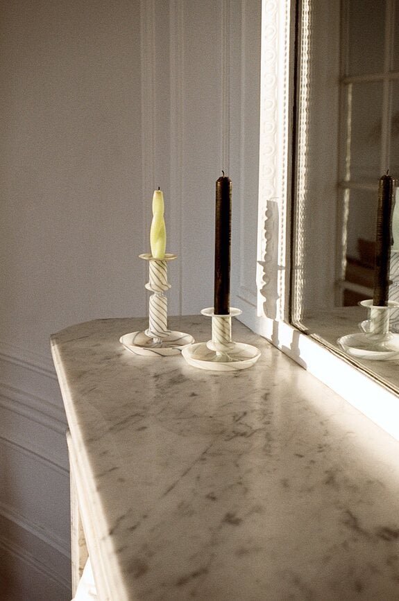 Flare Svijećnjak za klasičnu svijeću S rozi