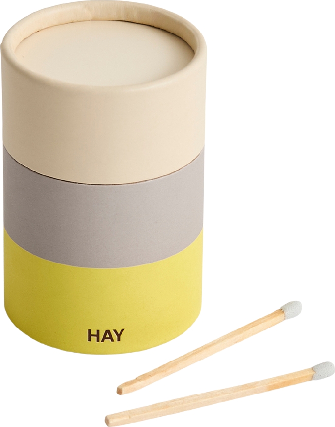 Fósforos Hay Round, beige y gris