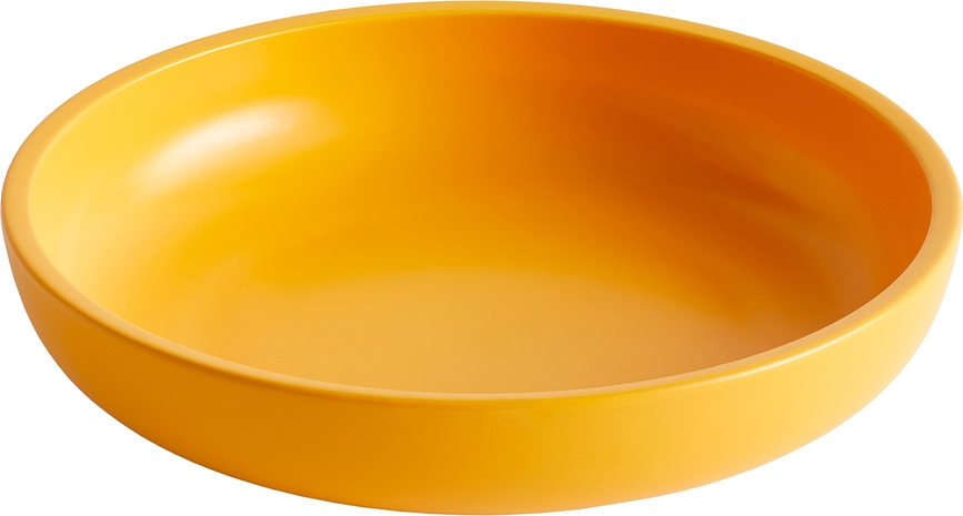 Fuente para servir Sobremesa, 25 cm, amarilla