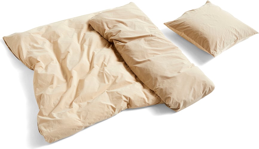 Funda de almohada Duo, 70 x 50 cm, marrón claro