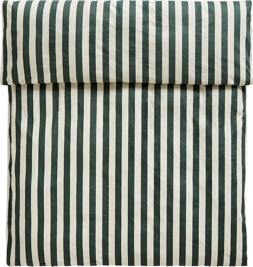 Funda Nórdica Ete, 200 x 220 cm, verde y blanca