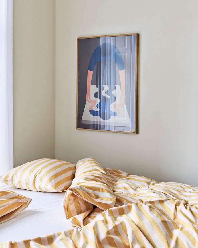 Funda de Almohada Ete, 63 x 60 cm, amarilla