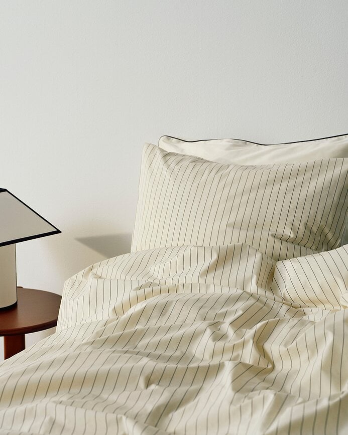 Funda de Almohada Fineline, 80 x 80 cm, marfil