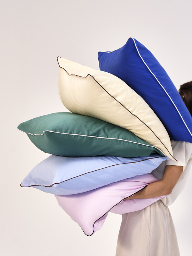 Funda de Almohada Outline, 63 x 60 cm, verde oscuro