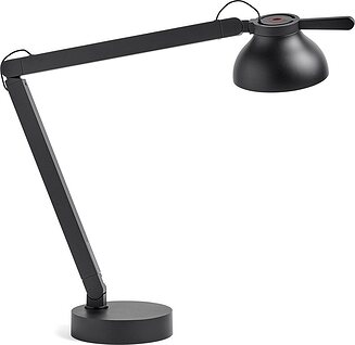 Galda lampa birojam Hay PC ar stiprinājumu pie darba virsmas ar pamatni melna