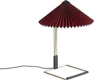 Galda lampa Matin pulēts misiņš bordo 30 cm