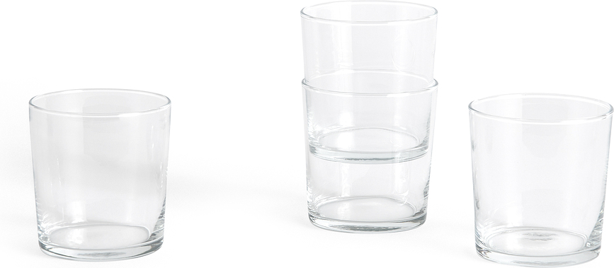 Glāzes Hay, 360 ml, caurspīdīgas, 4 gab.