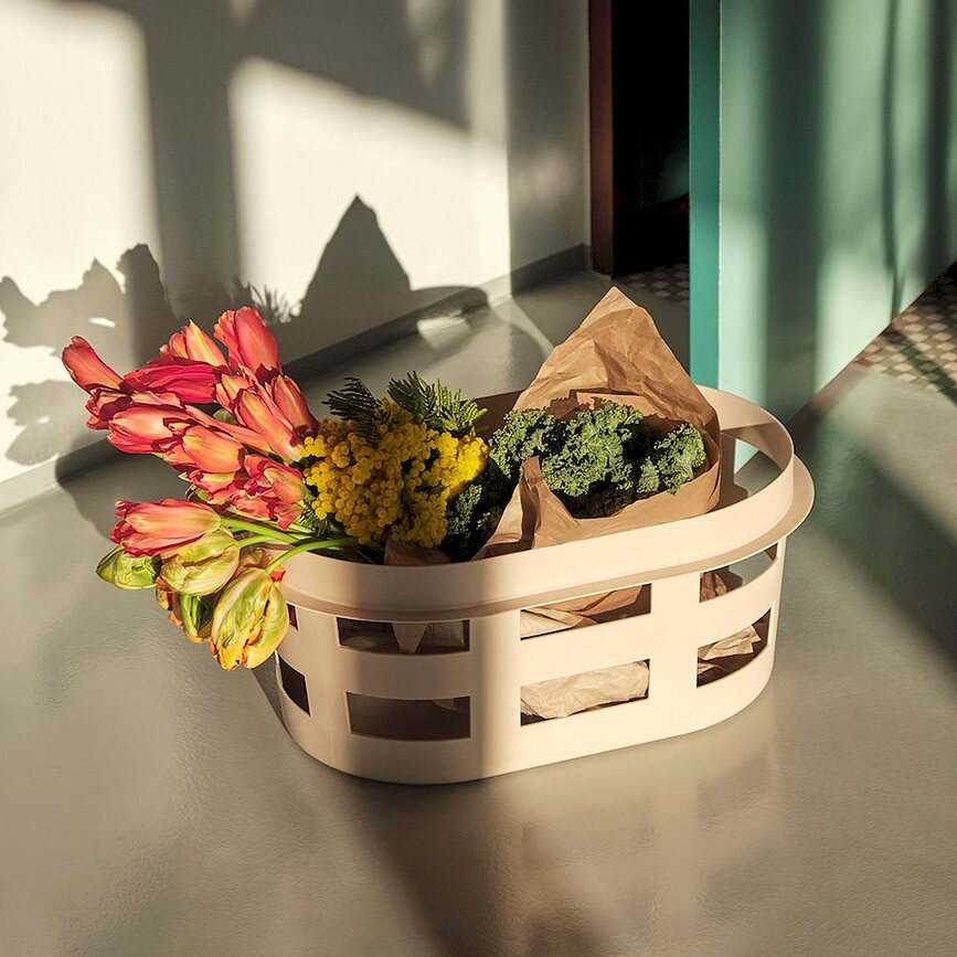 Hay Basket Panier De Rangement, taille S, marron clair