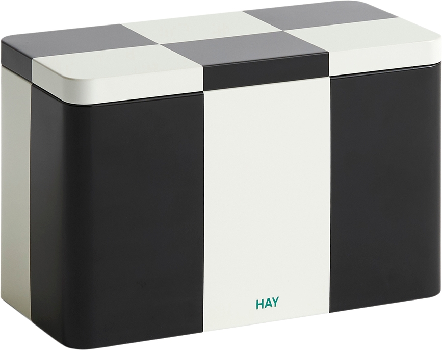 Hay Boîte de Rangement M, noir et blanc