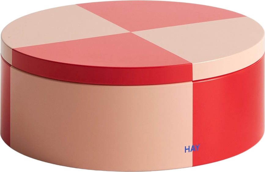 Hay Boîte ronde, rouge-rose
