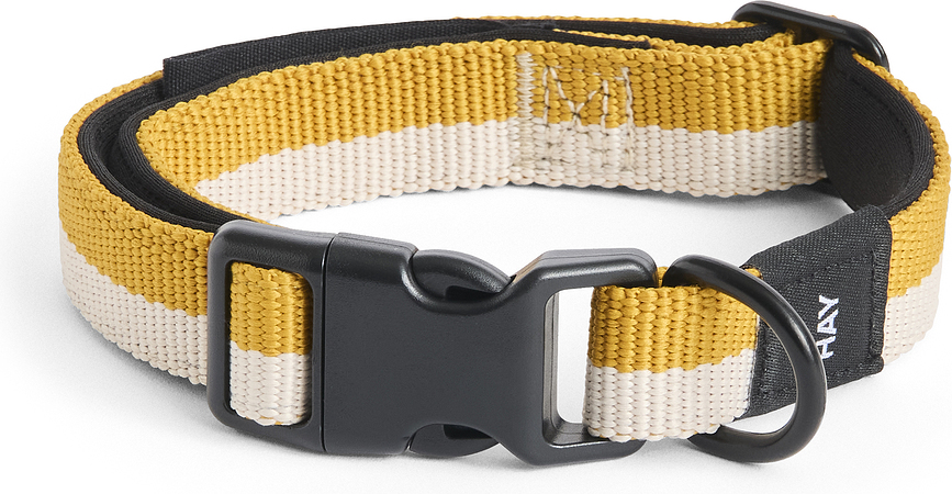 Hay Collier pour Chien, taille S/M, jaune et blanc