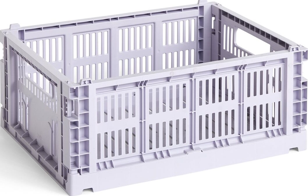 Hay Colour Crate Aufbewahrungskorb M lavendelfarbig
