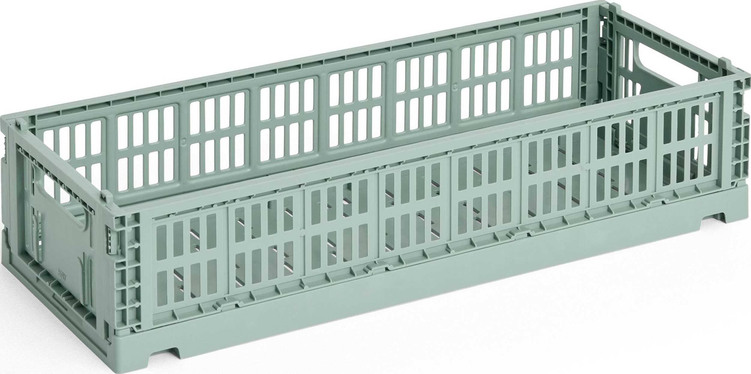 Hay Colour Crate Aufbewahrungskorb Mini Oblong, Salbei