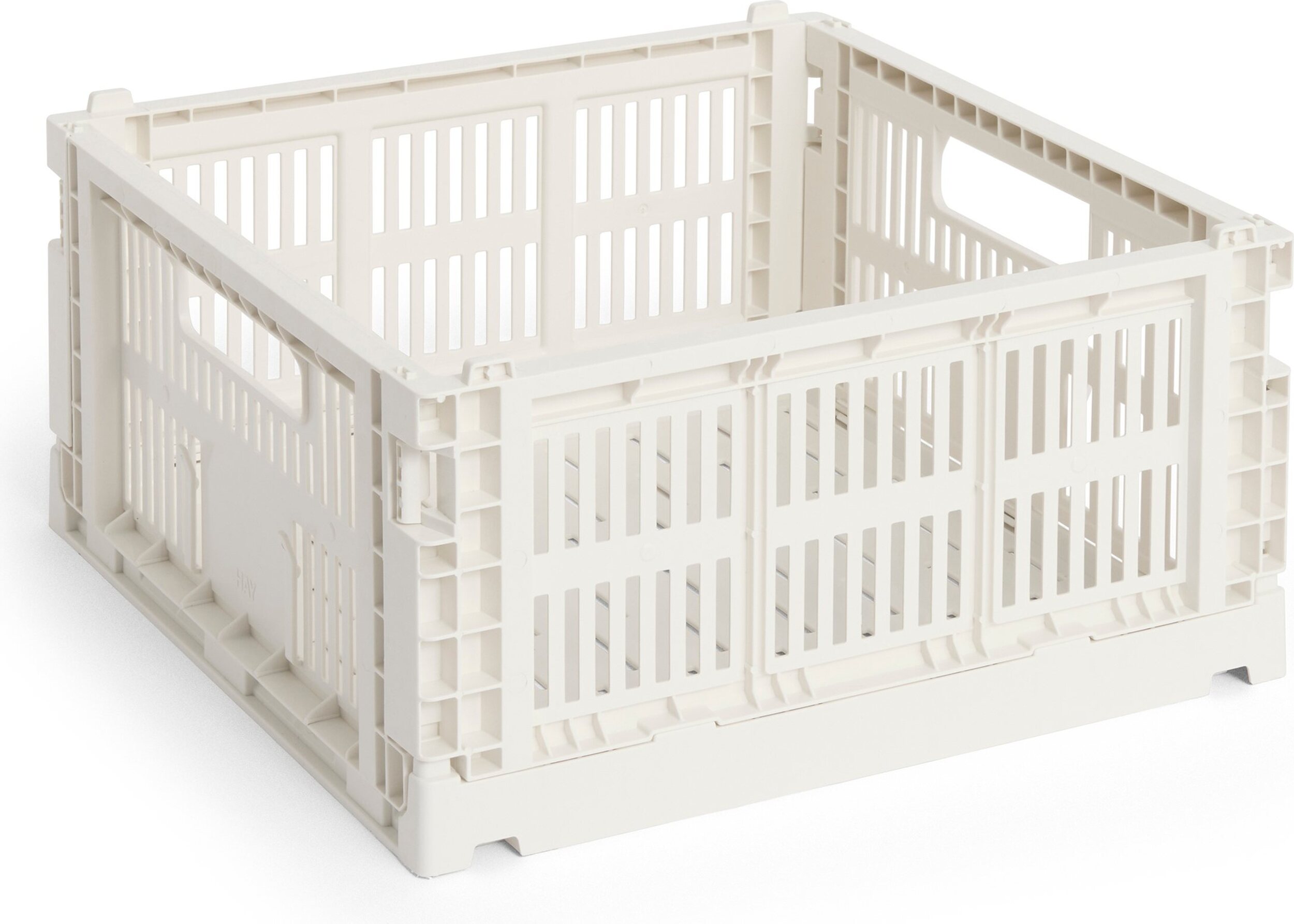 Hay Colour Crate Aufbewahrungskorb Square M, gedämpftes Weiß