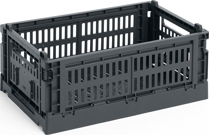 Hay Colour Crate Caisse de Rangement S, couleur charbon