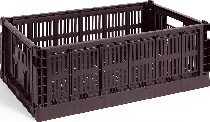 Hay Colour Crate Caisse de Rangement, taille L, bordeaux