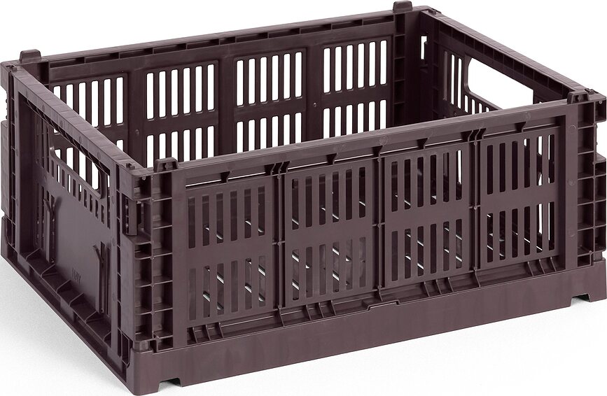 Hay Colour Crate Caisse de Rangement, taille M, bordeaux