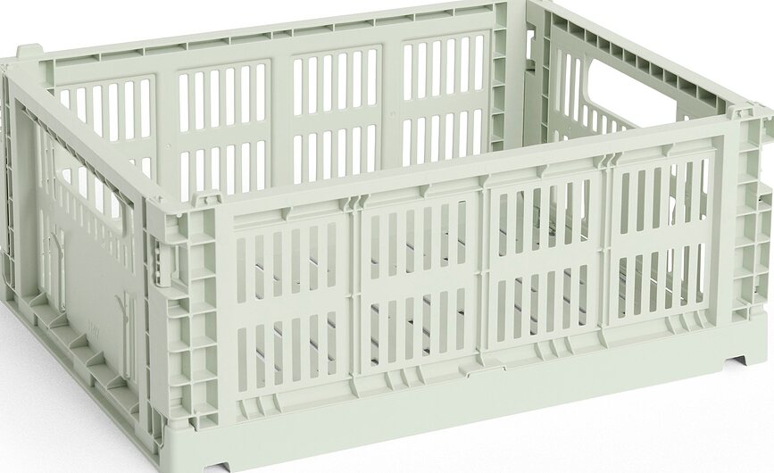 Hay Colour Crate Caisse de Rangement, taille M, couleur menthe