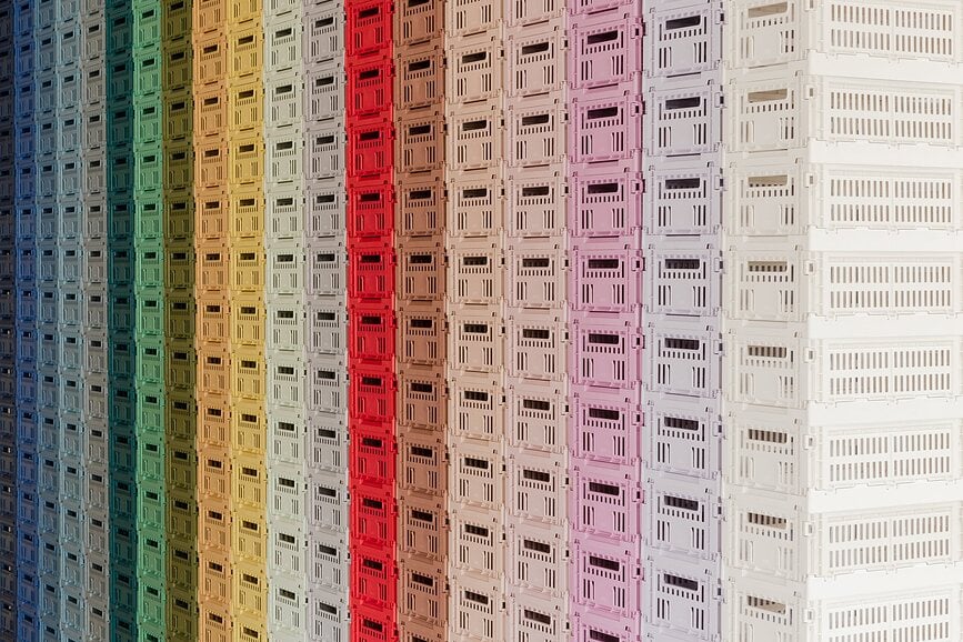 Hay Colour Crate Panier de Rangement, M, lavande