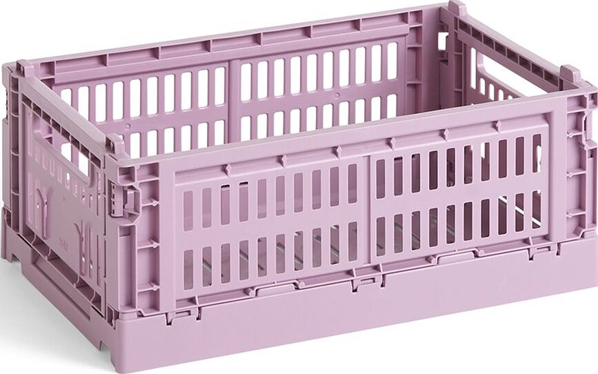 Hay Colour Crate Caisse de Rangement, taille S, vieux rose