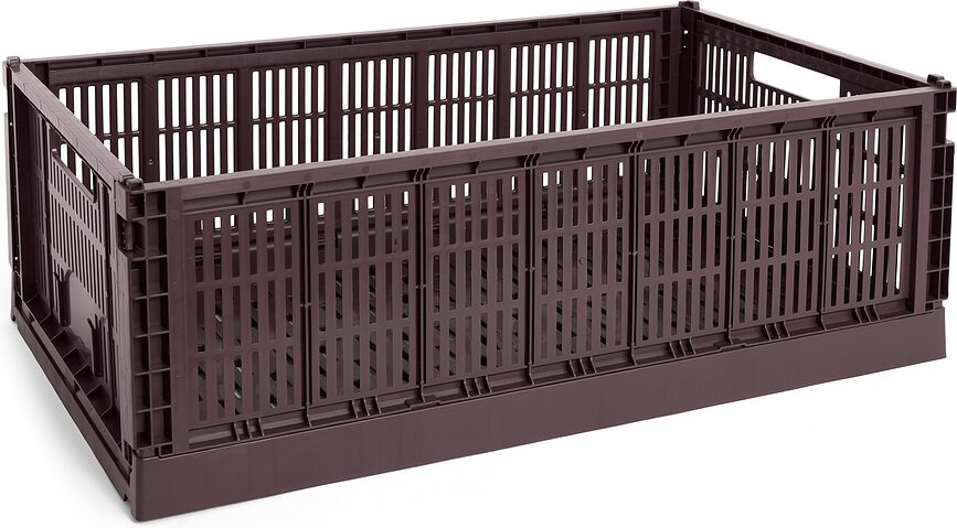 Hay Colour Crate Caisse de Rangement XL, bordeaux