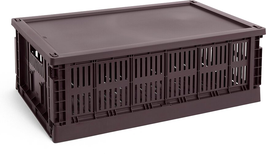 Hay Colour Crate Couvercle pour caisse de rangement, L, blanc cassé