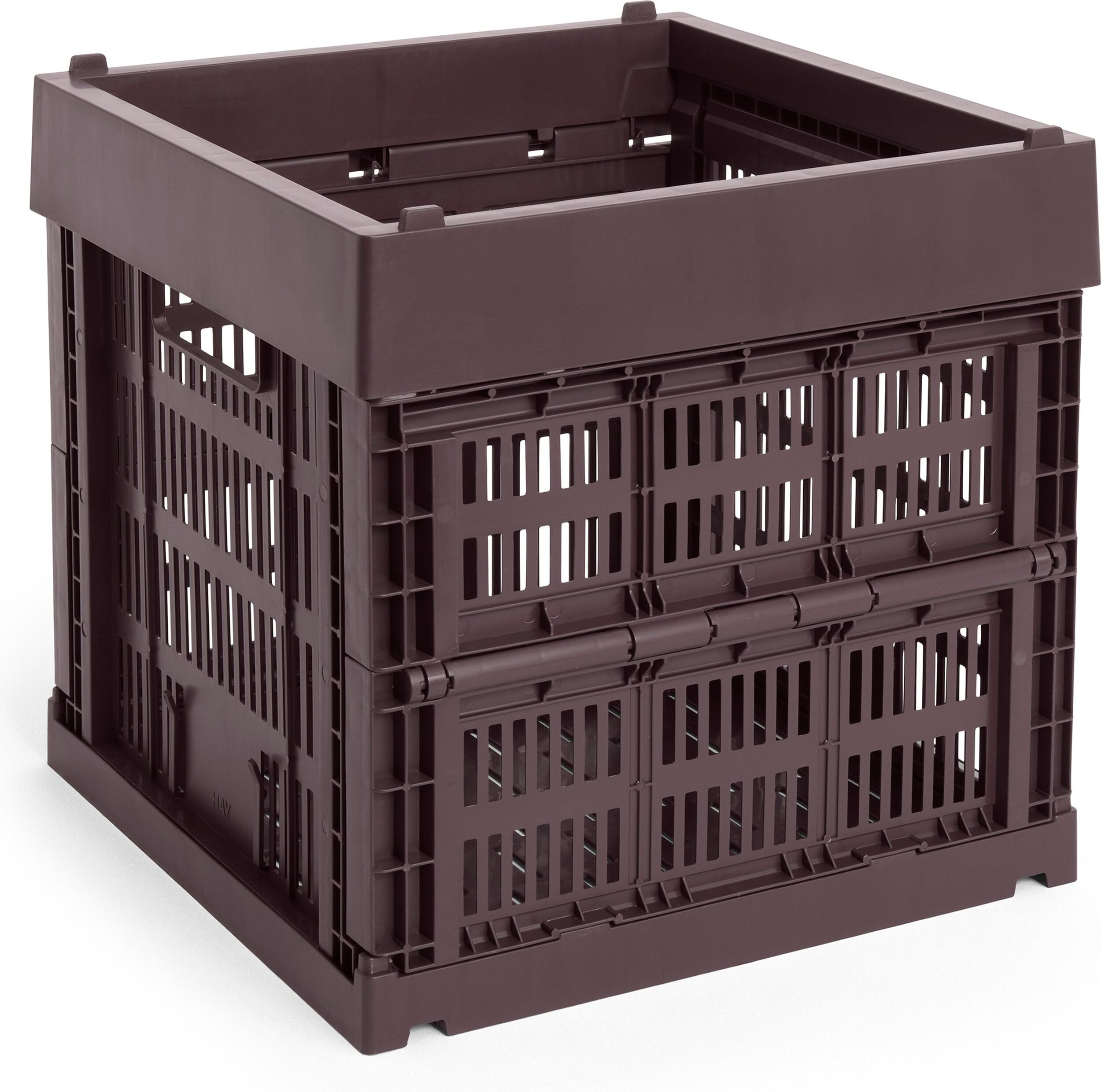 Hay Colour Crate Cube Aufbewahrungsbox, bordeauxrot