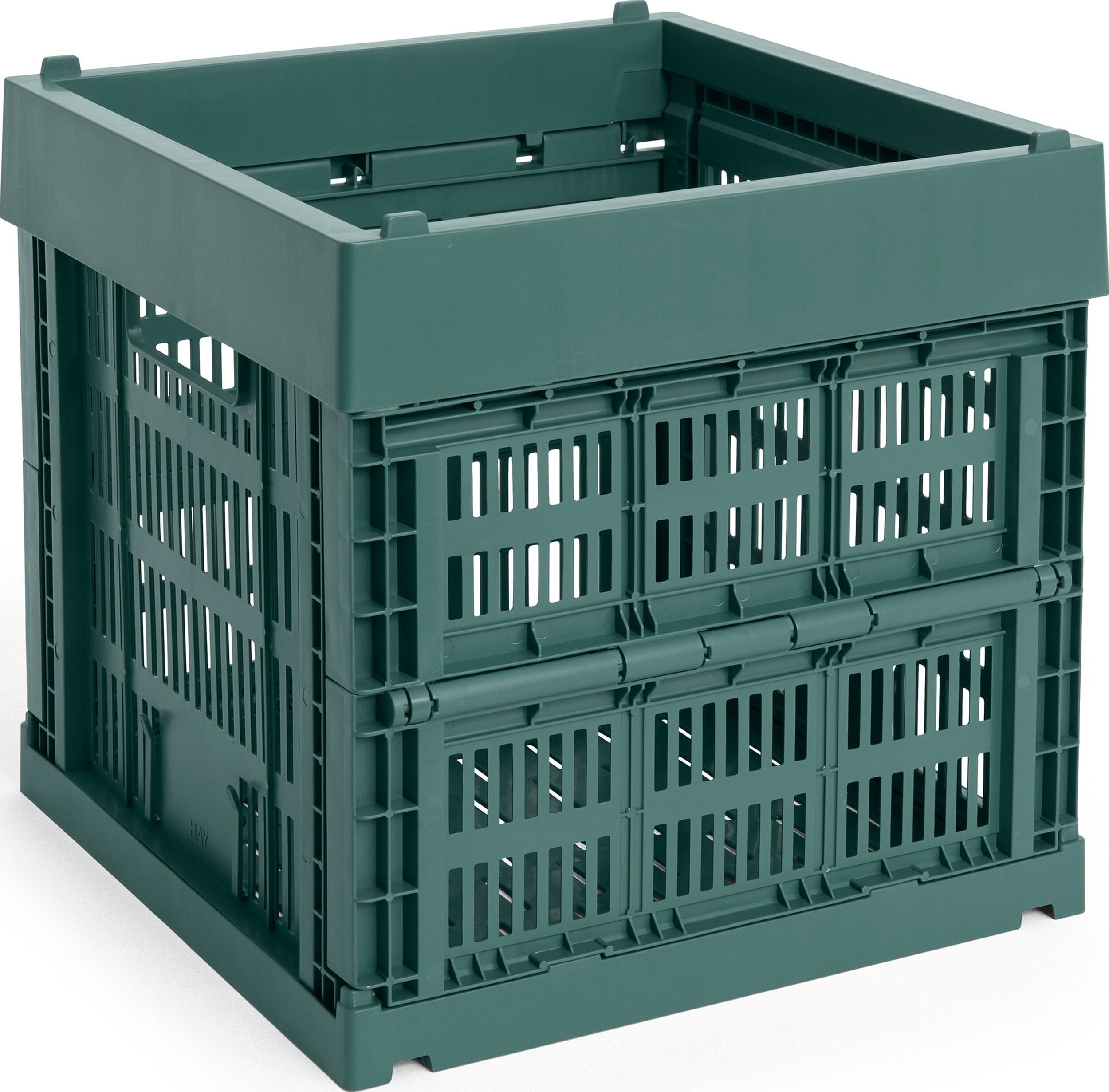 Hay Colour Crate Cube Kiste, dunkelgrün