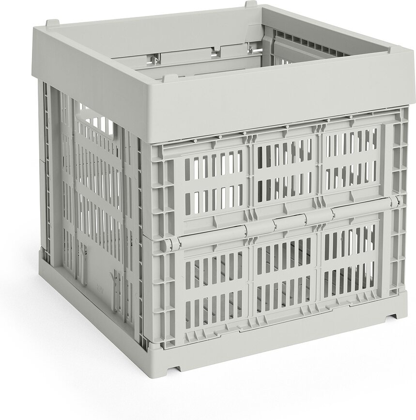Hay Colour Crate Cube Zaboj za shranjevanje, siv