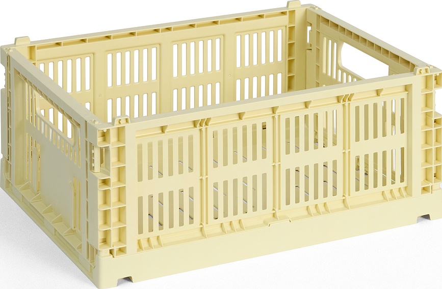 Hay Colour Crate Καλάθι Αποθήκευσης M, ανοιχτό κίτρινο