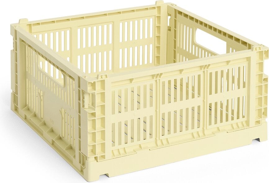 Hay Colour Crate Καλάθι Αποθήκευσης τετράγωνο, M, ανοιχτό κίτρινο