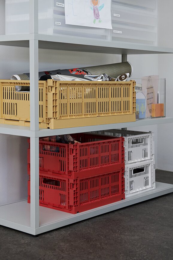 Hay Colour Crate Καλάθι Αποθήκευσης, L, υπόλευκο